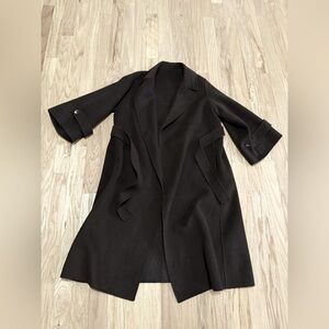 Beautiful Dark Brown Women’s Hand-made 100% Wool Long Coat